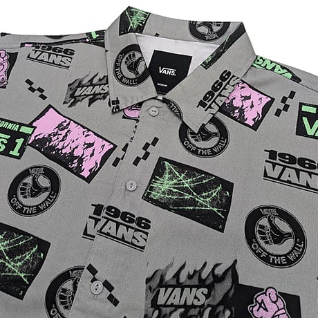 Vans シャツ 半袖 グレー 　STICKER GFX SS SHIRT  （GREY）