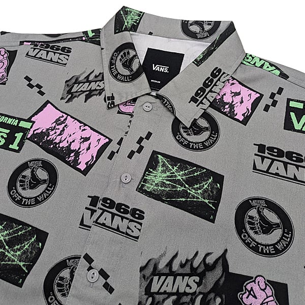 Vans シャツ 半袖 バンズ STICKER GFX SS SHIRT （GREY） |