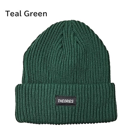 SALE THEORIES ビーニー　 THEORIES  STAMP LABEL Rib Knit （4カラー) セオリーズ  ニット帽