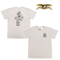 SALE ANTIHERO SKATEBOARDS Tシャツ アンタイヒーロー 半袖　I HATE COMPUTERS TEE (ICE GREY)