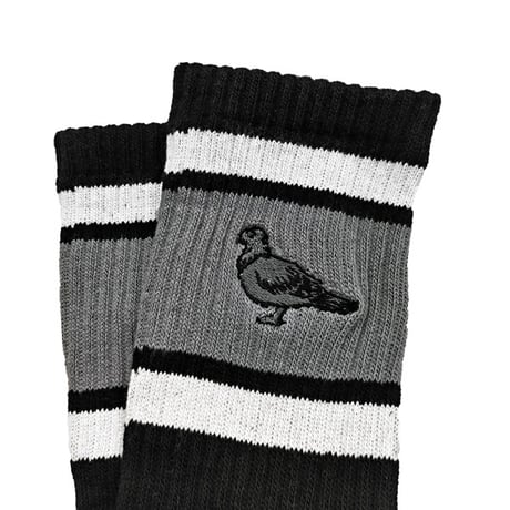ANTIHERO SKATEBOARDS ソックス アンタイヒーロー グレー 黒 メンズ　ANTI HERO BASIC PIGEON EMB SOCKS （2カラー)