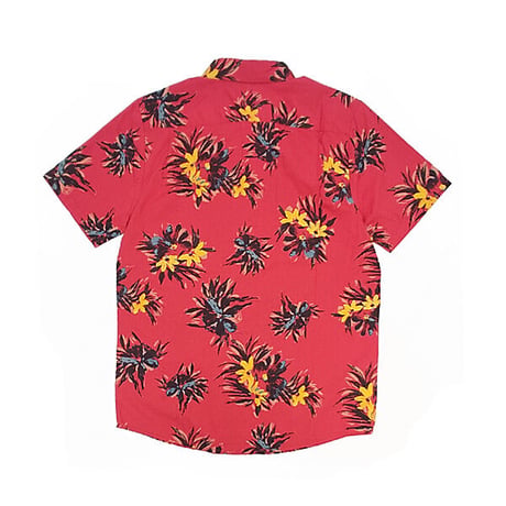 SALE VOLCOM シャツ 半袖 ボルコム メンズ　FLORAL WITH CHEESE SHIRT（CARMINE RED） SALE