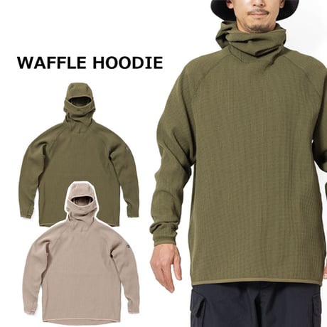 241 トゥーフォーワン エリア241 - ワッフルフーディー 241 TWO FOR ONE WAFFLE HOODIE（カーキ　アッシュ）