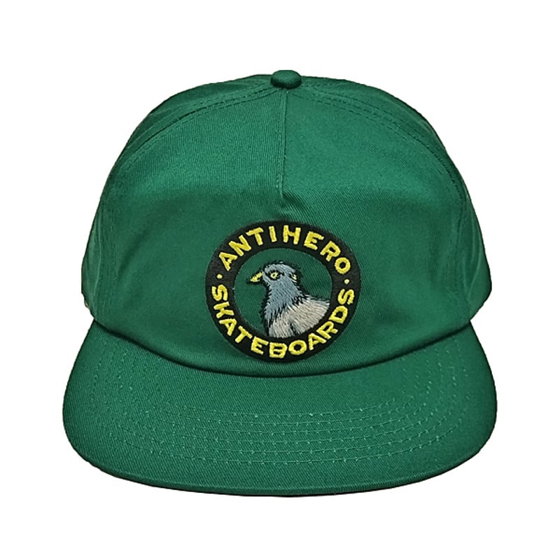 ANTIHERO SKATEBOARDS キャップ アンタイヒーロー 緑 CAP PIGEON