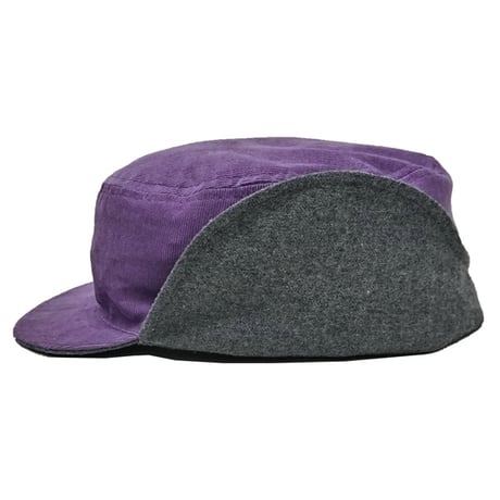 イヤーフラップキャップ ホライゾン  リバーシブル HORIZON The Spring Cap （バイオレット・コーデュロイ/ダークグレー）