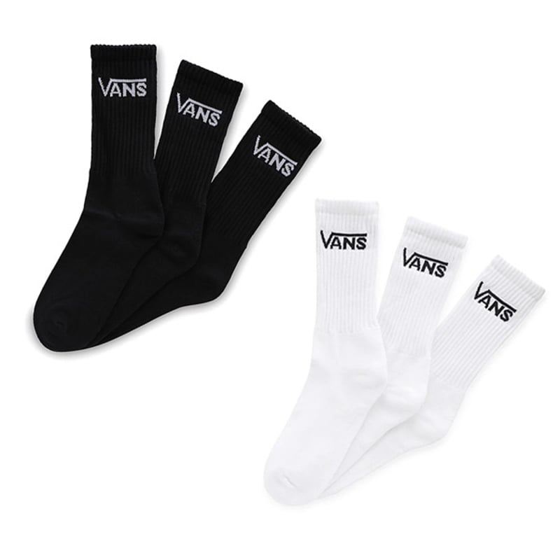 VANS ソックス メンズ 3PACK VANS CLASSIC CREW SOCK （BLA