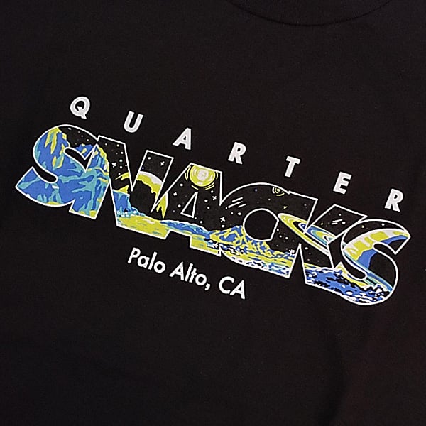 SALE QUARTER SNACKS Tシャツ 半袖 黒 クウォータースナックス QUART