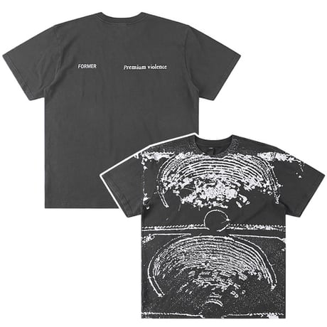 FORMER Tシャツ 半袖 ブラック フォーマー TEE　FORMER ALL OVER CRUX SCAN T-SHIRT （MERCH BLACK）
