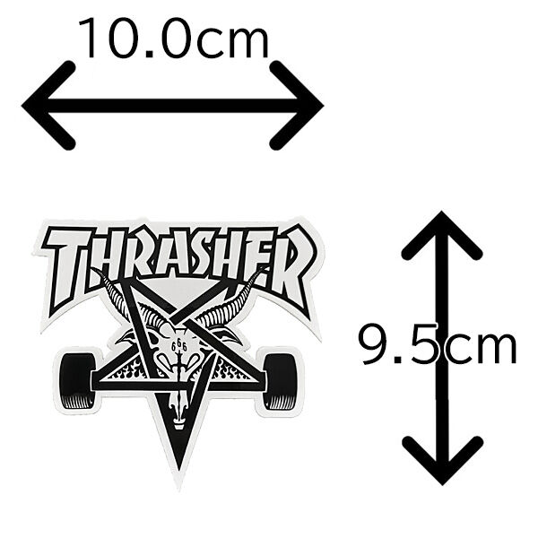 THRASHER ステッカー THRASHER MAGAZINE DIE SKATE GOAT...