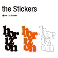 HORIZON ステッカー　HORIZON the Stickers Die Cut Sticker (Black　Orange　White) ステッカー ホライズン ホライゾン
