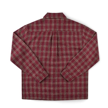 FORMER シャツ 長袖 チェック フォーマー　REYNOLDS FLANNEL LS SHIRT （RED）