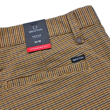 SALE BRIXTON パンツ ショーツ ブリクストン ベージュ　Choice Chino Short （Vanilla Houndstooth） SALE