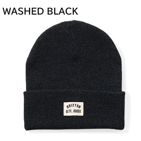 BRIXTON ビーニー ウッドバーン ブリクストン　WOODBURN WATCH CAP BEANIE （CHIVE　BISCOTTI　WASHED BLACK）