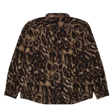 GX1000 シャツ 長袖 ジーエックスセン レオパード　Long Sleeve Button Down Shirt （Brown Leopard Camo）