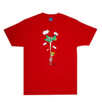 FROG SKATE Tシャツ　FROG SKATEBOARDS Bird Girl T-Shirt (Red) 半袖 メンズ フロッグ