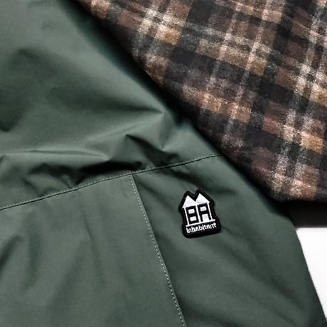 SALE スノージャケット スノーボードウエア インハビタント inhabitant VINTAGE ANORACK PULLOVER JACKET （グリーン　ベージュ）