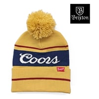 SALE BRIXTON ビーニー ブリクストン ベージュ　COORS SIGNATURE POM BEANIE (BUFF)