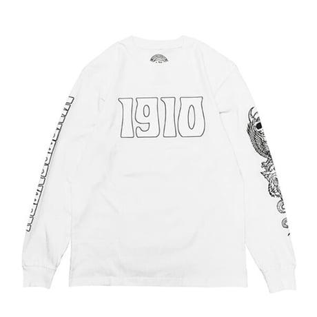 1910 9teenten Tシャツ　1910 TOTEM L/S T-SHIRT （WHITE） MLS012308 長袖 ナインティーン テン