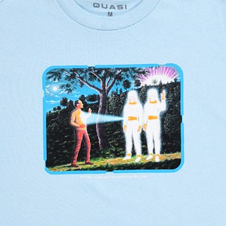 QUASI Tシャツ 半袖  青 クワジ クワージー クアジ　QUASI SKATEBOARDS Cosmo Tee （Powder Blue)