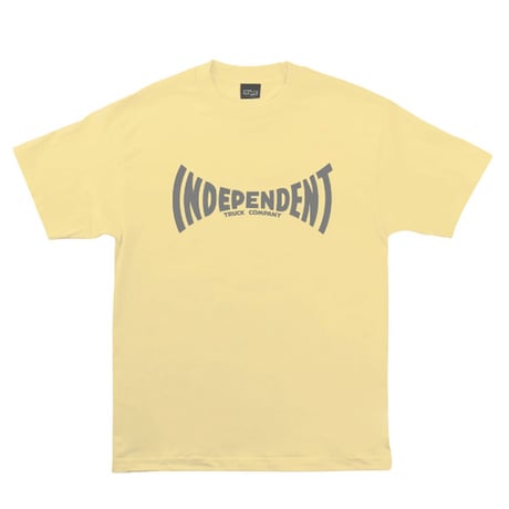 INDEPENDENT SKATEBOARD  Tシャツ 半袖 イエロー インディペンデント　Span T-Shirt （SUMMER SQUASH）