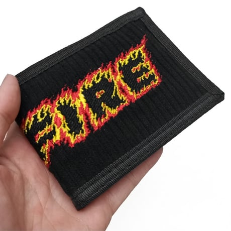 SPITFIRE WHEELS  財布 スピットファイア　SPIT FIRE FLAMES SCRIPT BIFOLD WALLET（BLACK）