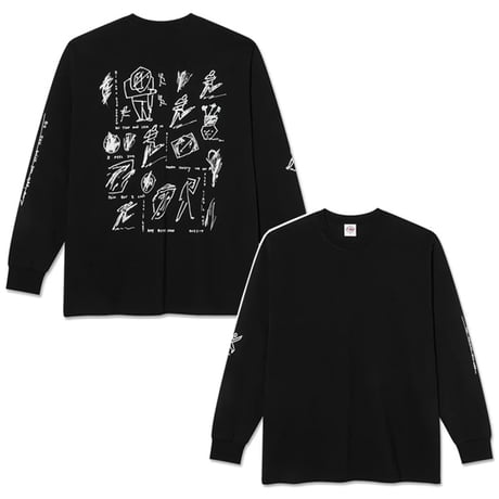 POLAR SKATE CO Tシャツ 長袖 ポーラー メンズ　Sad at Times LS Tee  (Black）
