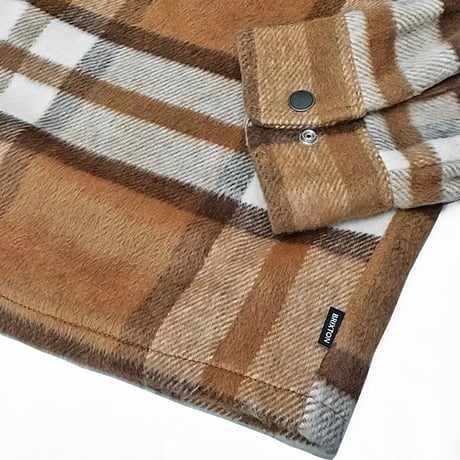 SALE BRIXTON シャツ 長袖 ブリクストン メンズ　SELDEN SOFT BRUSHED FLANNEL SHIRT （TAN/BISON）