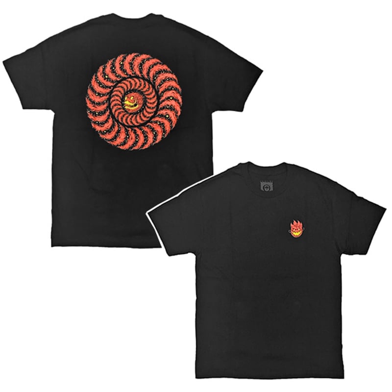 SPITFIRE WHEELS Tシャツ 半袖 黒 スピットファイア SPITFIRE X  