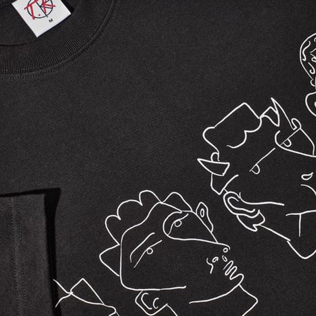 POLAR SKATE CO Tシャツ 半袖  ブラック ポーラー メンズ　8 Heads Contrast Tee （Black/White）