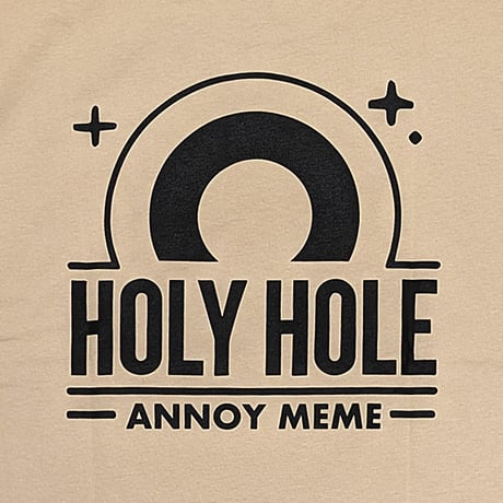 KM4K Tシャツ TEE 半袖　KM4K LOGO BIG T’S　HOLY HOLE （SAND KHAKI） カモシカ メンズ レディース