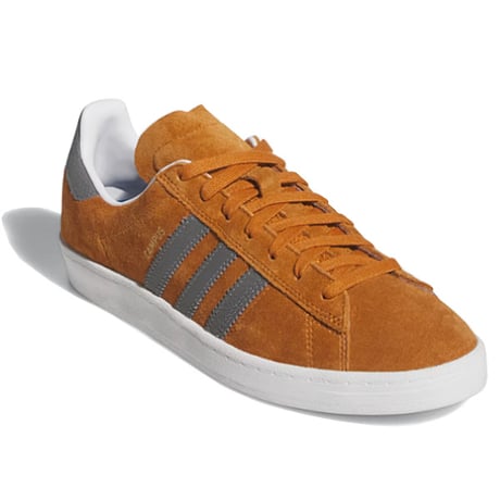 ADIDAS SKATEBOARDING スニーカー  アディダス キャンパス メンズ　ADIDAS SKATEBOARDING CAMPUS ADV  （渋いオレンジｘグレー）