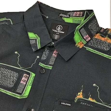 SALE VOLCOM シャツ 半袖 ボルコム メンズ　FEATURED ARTIST JUSTIN HAGER WOVEN SHORT SLEEVE SHIRT