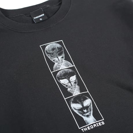 SALE THEORIES スウェット　Theories ALIEN EVOLUTION 2 Crewneck （Black）  クルーネック トレーナー セオリーズ