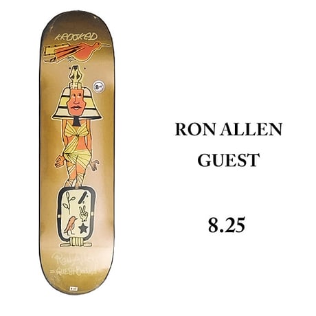 KROOKED DECK 8.25インチ クルキッド デッキ　KROOKED SKATEBOARDS RON ALLEN GUEST DECK