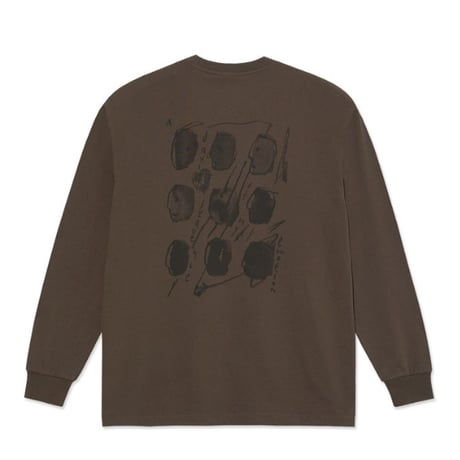 POLAR SKATE CO Tシャツ 長袖 ポーラー　Sequence LS Tee  (Brown）