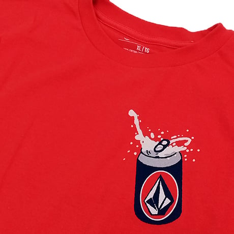 VOLCOM ボルコム Tシャツ 半袖 赤 メンズ　VOLCOM ICE COLD STOKE SHORT SLEEVE TEE （RIBBON RED）