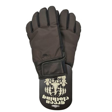 SALE 21-22 GREENCLOTHING  スノー グローブ グリーンクロージング GREEN CLOTHING 5FINGER GLOVE  男性&女性用 （D.KHAKI)