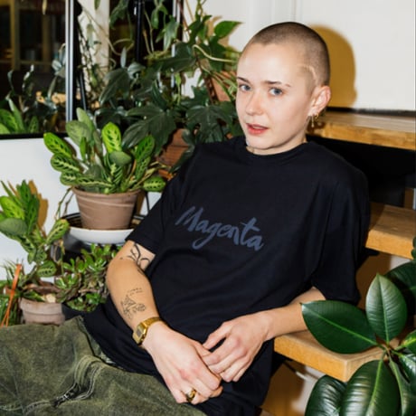 MAGENTA SKATEBOARDS Tシャツ 半袖  ブラック マゼンタ マジェンタ　SCRIPT TEE （BLACK)