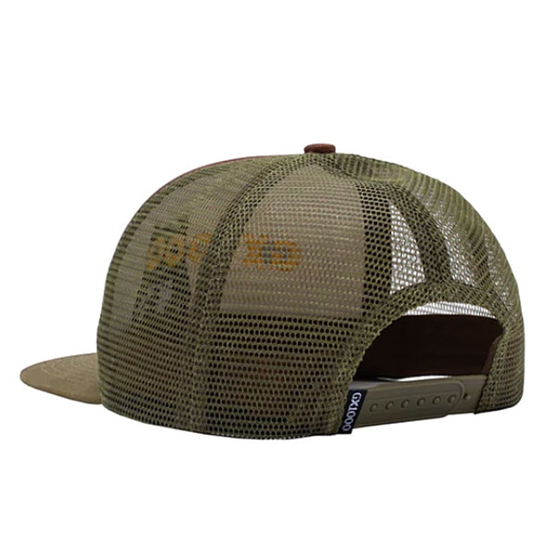 GX1000 キャップ ジーエックスセン ブラウンxグリーン CAP Owl