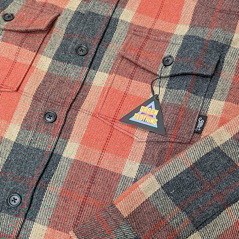 25-26 フランネルシャツ グリーンクロージング GREEN CLOTHING WOOL F