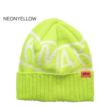 SALE ビーニー メンズ レディース カモシカ KM4K TEAM MANAGER BEANIE 8 （NEONYELLOW　GRAY）