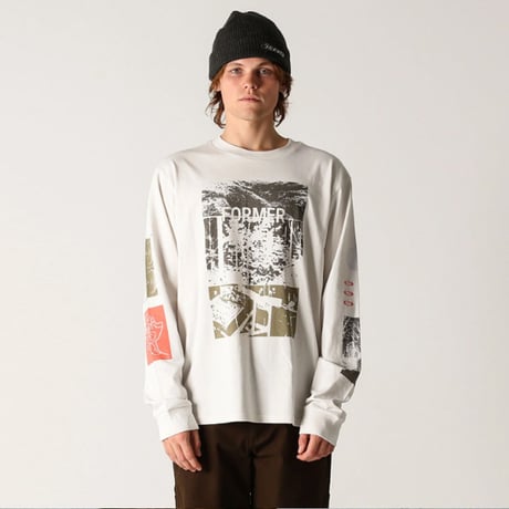 SALE FORMER ロンT Tシャツ 長袖 ベージュ メンズ フォーマー　FORMER REQUIEM LS T-SHIRT （BONE）