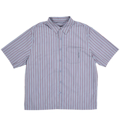 QUASI シャツ 半袖 青 クワジ クワージー クアジ　QUASI SKATEBOARDS Kalvin Short Sleeve Button Up Shirt （Blue）