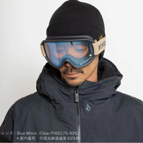 24-25 ゴーグル リボルト スノーボード REVOLT [ SUPER LIGHT FRAME ] MAT BLACK R25MBK 調光レンズ
