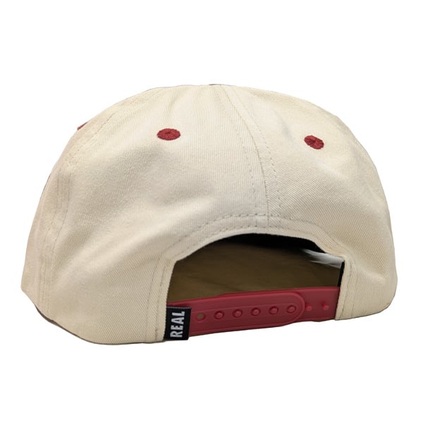 REAL SKATEBOARDS キャップ CAP リアル スケートボード アイボリーx