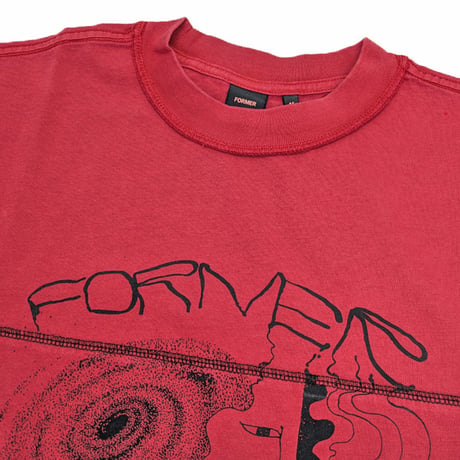 FORMER Tシャツ 半袖 レッド フォーマー　OSCILLATION T-SHIRT （WASHED CHERRY）