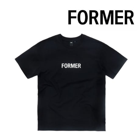 FORMER Tシャツ 半袖 黒 ロゴ 定番 レガシー フォーマー　FORMER  LEGACY TEE（BLACK）