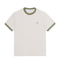 POLAR SKATE CO Tシャツ 半袖  ポーラー　Ringer Tee  Dirty （Taupe/Army Green）