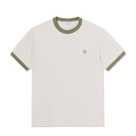 POLAR SKATE CO Tシャツ 半袖  ベージュ系 ポーラー メンズ　Ringer Tee  Dirty （Taupe/Army Green）