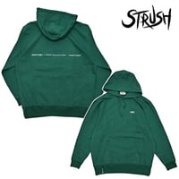 SALE パーカー STRUSH COLOR COMMUNICATIONS x STRUSH WHEELS HOOD SWEAT / SCRIPT DRIP EMB